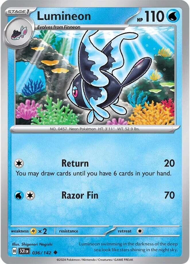 Pokemon Lumineon 36/142 Stellar Crown