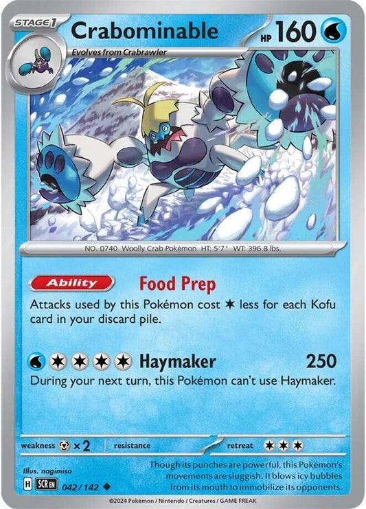 Pokemon Crabominable 42/142 Stellar Crown