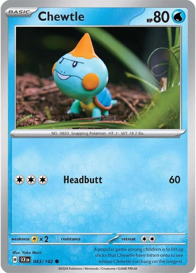 Pokemon Chewtle 43/142 Stellar Crown