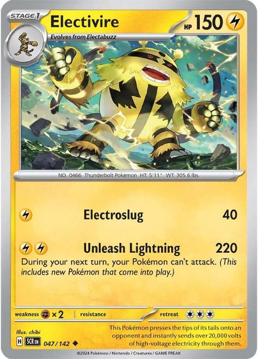 Pokemon Electivire 47/142 Stellar Crown
