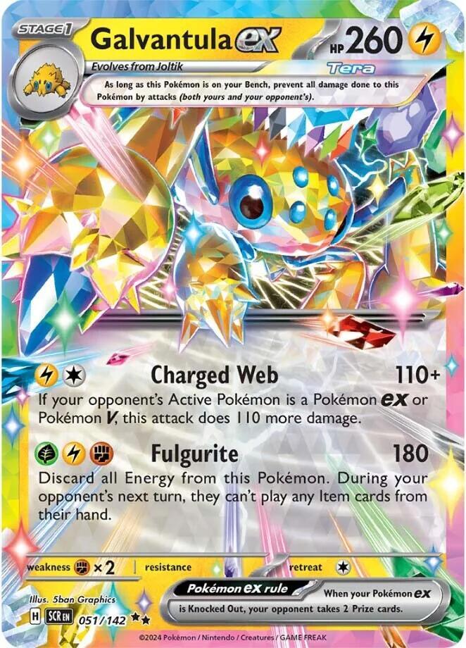 Pokemon Galvantula ex 51/142 Stellar Crown