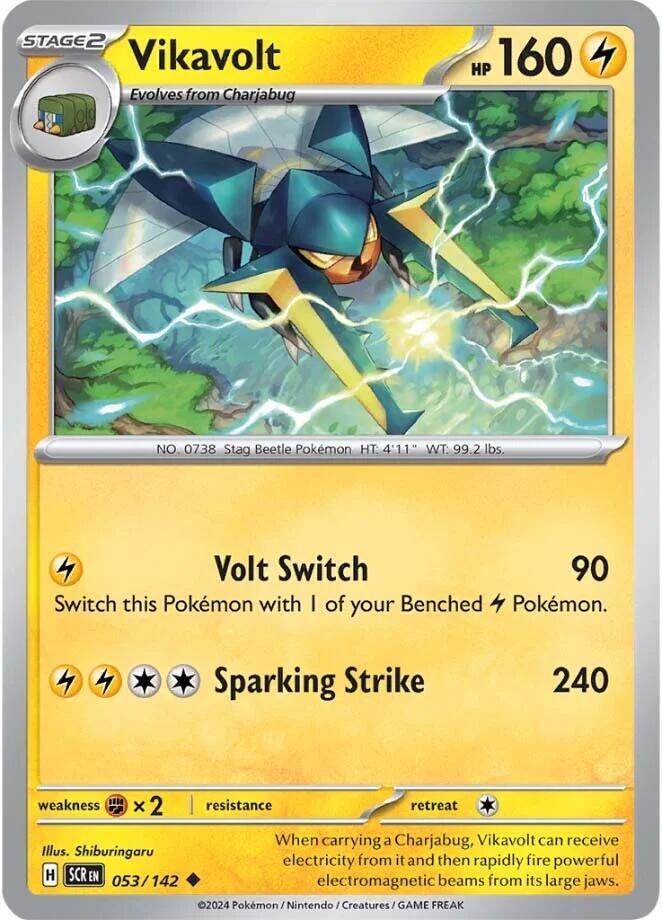 Pokemon Vikavolt 53/142 Stellar Crown