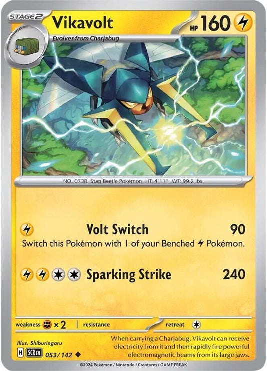 Pokemon Vikavolt 53/142 Stellar Crown