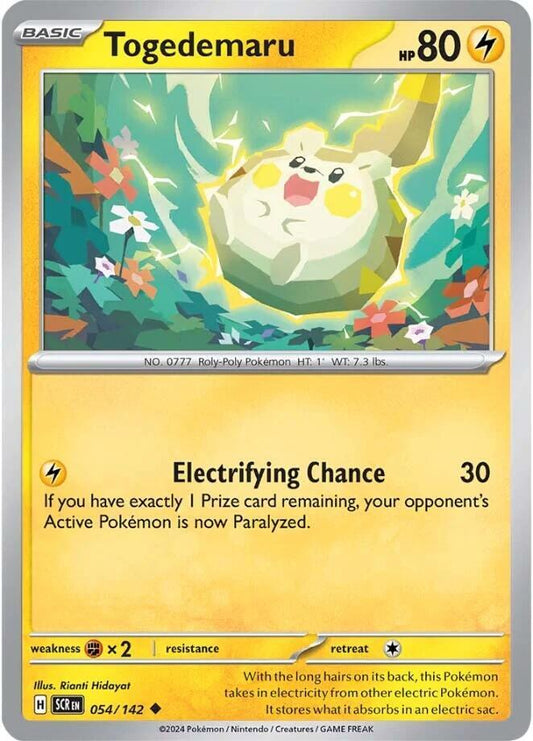 Pokemon Togedemaru 54/142 Stellar Crown
