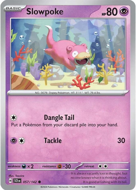 Pokemon Slowpoke 57/142 Stellar Crown