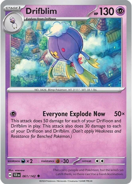Pokemon Drifblim 61/142 Stellar Crown