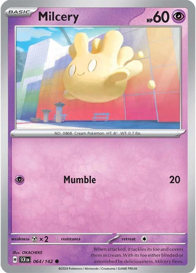 Pokemon Milcery 64/142 Stellar Crown