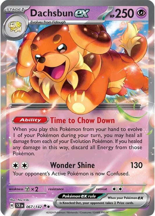 Pokemon Dachsbun ex 67/142 Stellar Crown