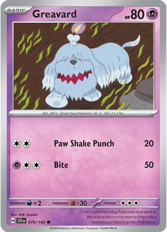 Pokemon Greavard 70/142 Stellar Crown