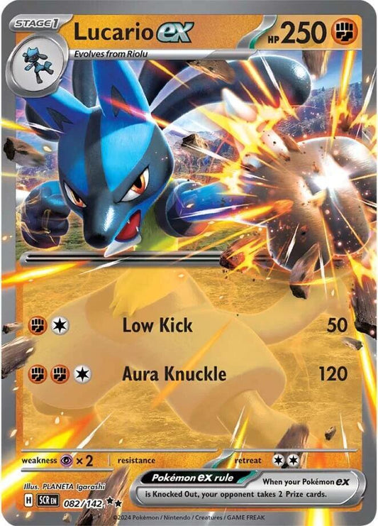 Pokemon Lucario ex 82/142 Stellar Crown