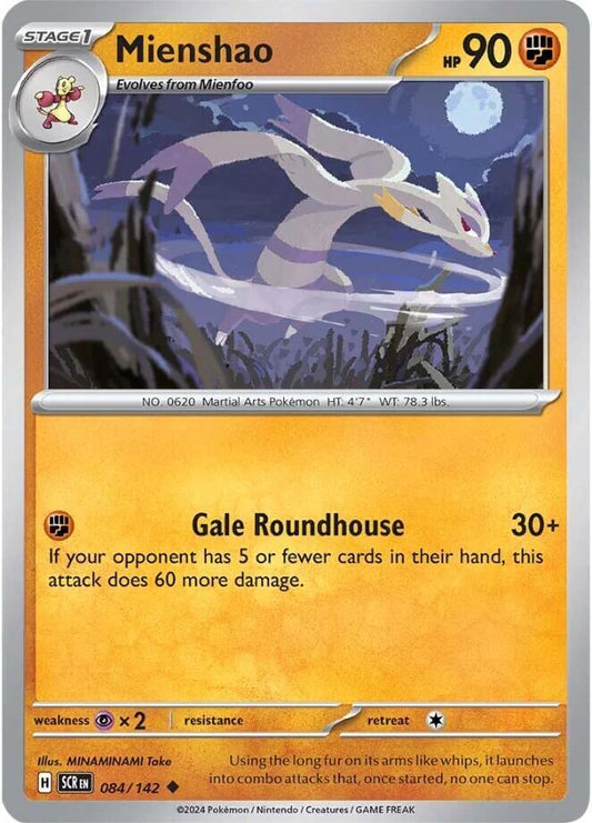 Pokemon Mienshao 84/142 Stellar Crown