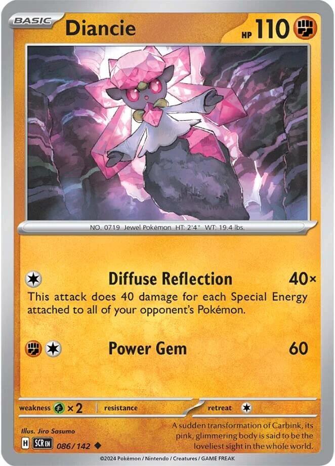 Pokemon Diancie 86/142 Stellar Crown