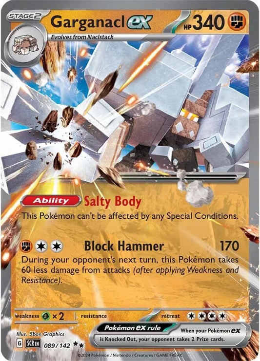 Pokemon Garganacl ex 89/142 Stellar Crown