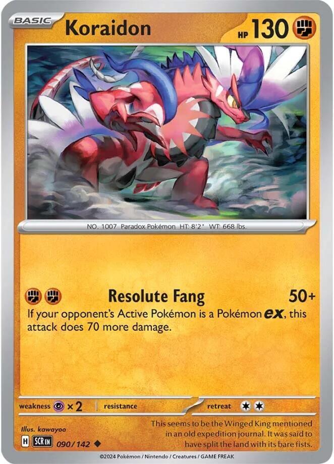 Pokemon Koraidon 90/142 Stellar Crown