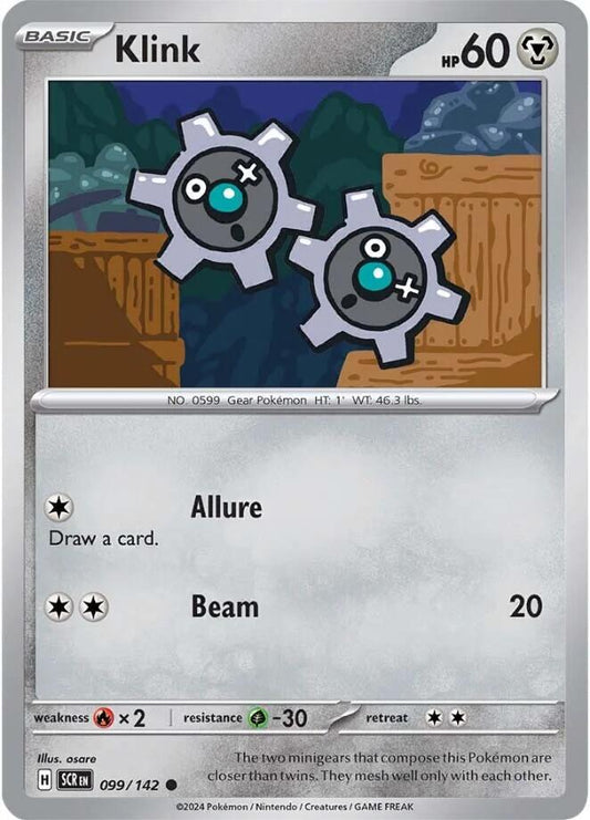 Pokemon Klink 99/142 Stellar Crown