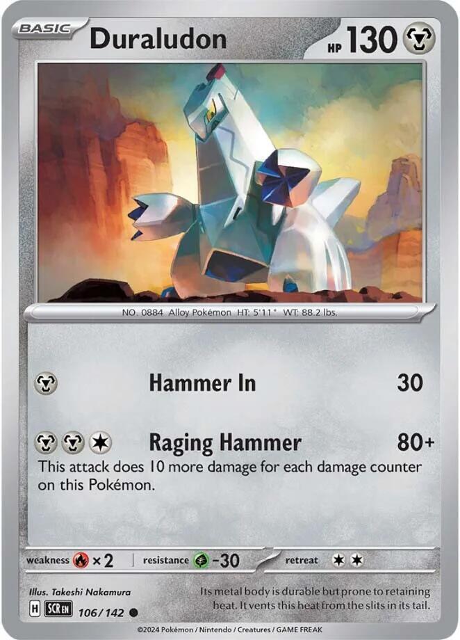 Pokemon Duraludon 106/142 Stellar Crown