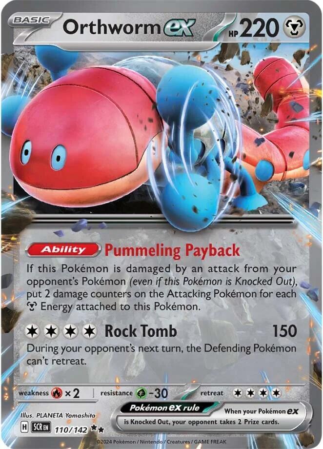 Pokemon Orthworm ex 110/142 Stellar Crown
