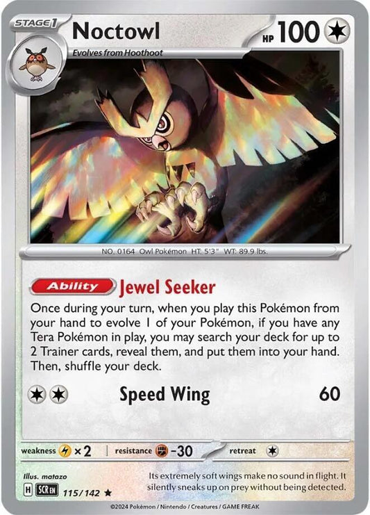 Pokemon Noctowl 115/142 Stellar Crown