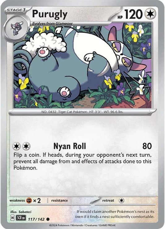 Pokemon Purugly 117/142 Stellar Crown