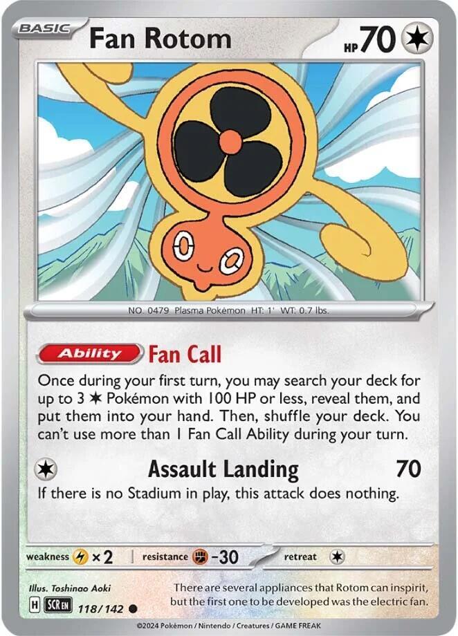 Pokemon Fan Rotom 118/142 Stellar Crown
