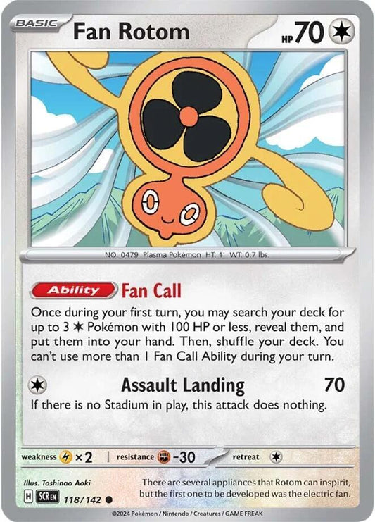 Pokemon Fan Rotom 118/142 Stellar Crown
