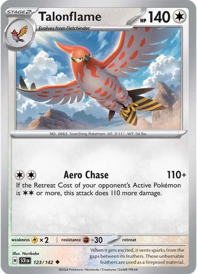 Pokemon Talonflame 123/142 Stellar Crown