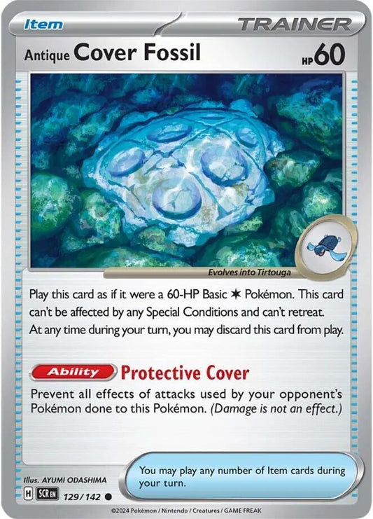 Pokemon Antique Cover Fossil 129/142 Stellar Crown