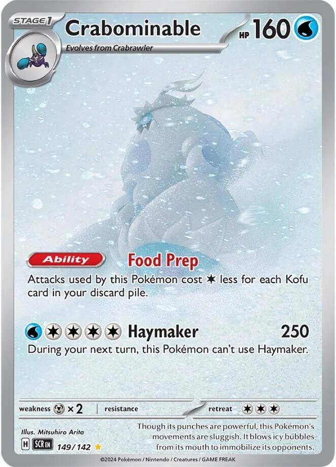 Pokemon Crabominable 149/142 Stellar Crown