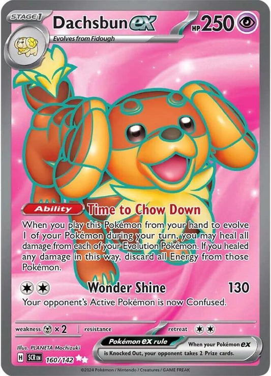 Pokemon Dachsbun ex 160/142 Stellar Crown