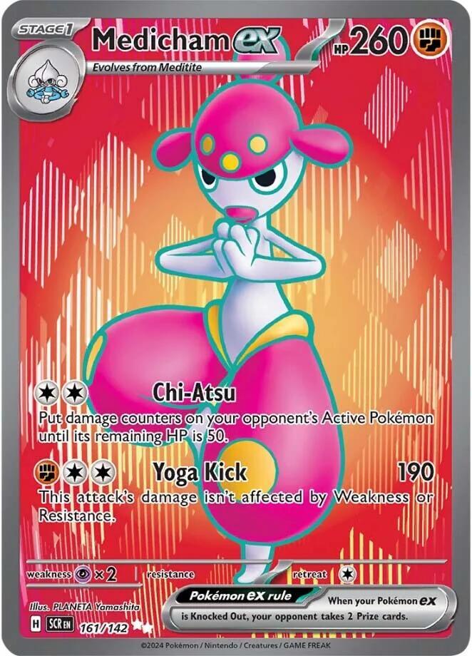 Pokemon Medicham ex 161/142 Stellar Crown