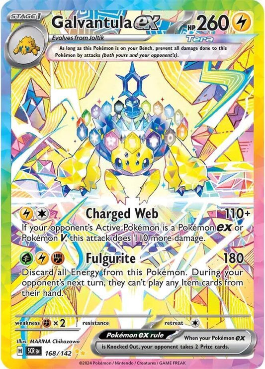 Pokemon Galvantula ex 168/142 Stellar Crown