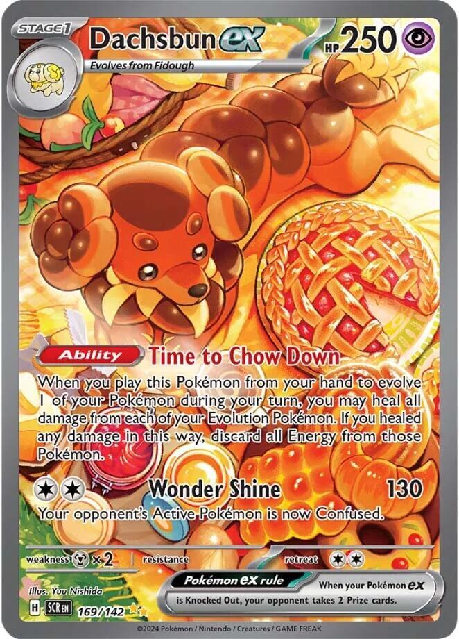 Pokemon Dachsbun ex 169/142 Stellar Crown
