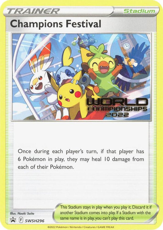 Pokemon Champion's Festival SWSH296 SWSH Black Star Promos