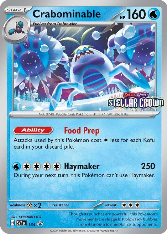 Pokemon Crabominable 134 SVP Black Star Promos