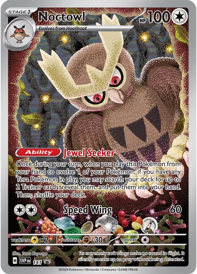 Pokemon Noctowl 141 SVP Black Star Promos