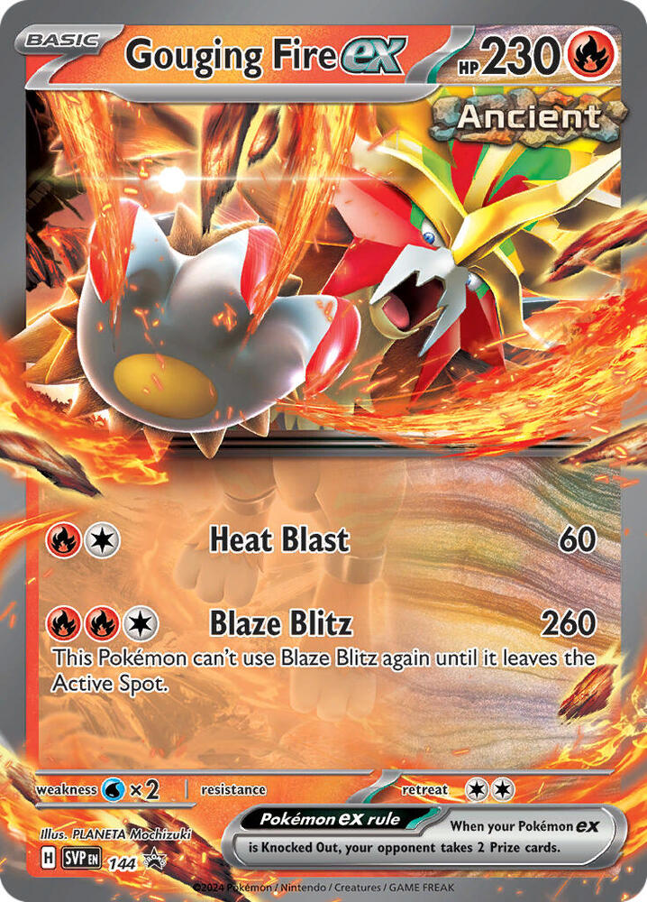 Pokemon Gouging Fire ex 144 SVP Black Star Promos