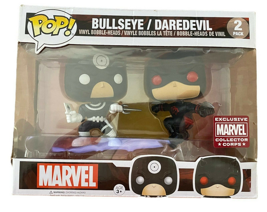 Funko Pop! Marvel Bullseye/Daredevil 2 Pack Exclusive Marvel Collector Corps