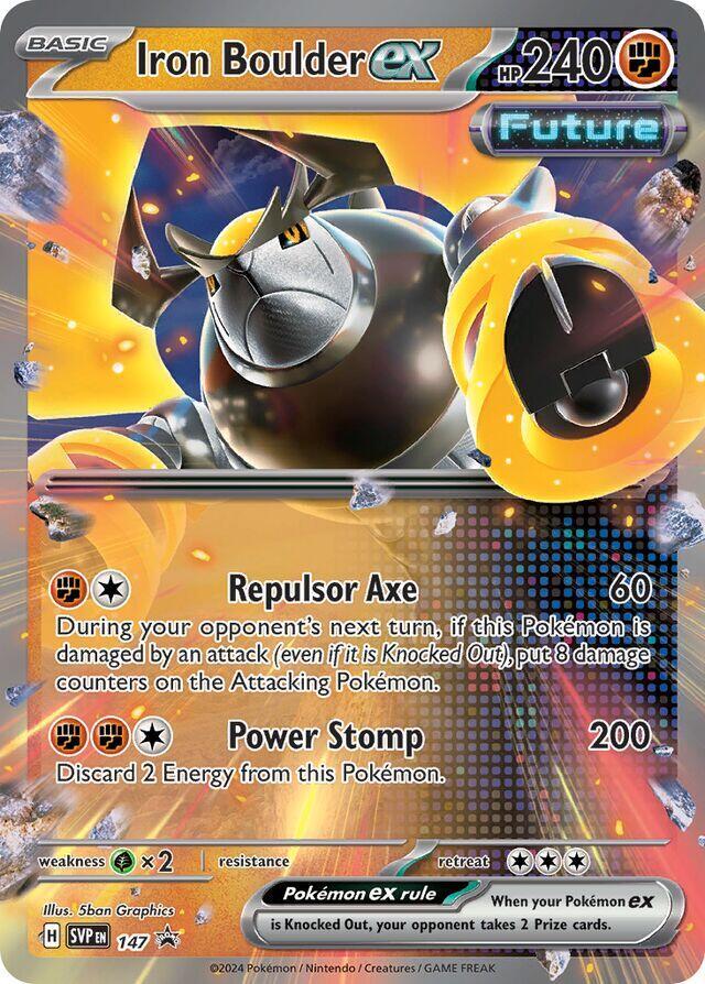 Pokemon Iron Boulder ex 147 SVP Black Star Promos