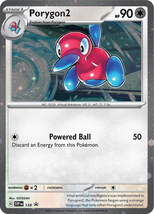 Pokemon Porygon2 138 SVP Black Star Promos
