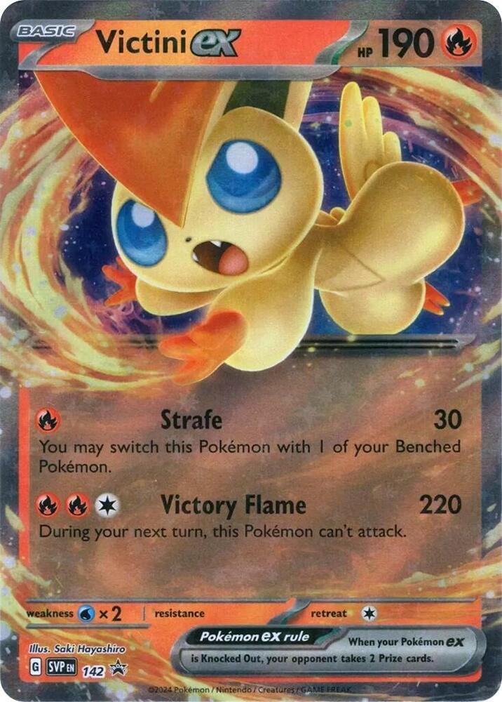 Pokemon Victini ex 142 SVP Black Star Promos