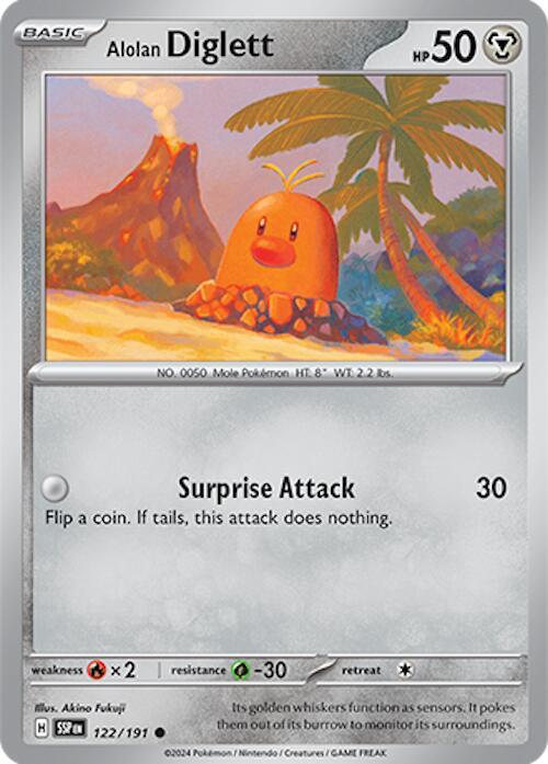 Pokemon Alolan Diglett 122/191 Surging Sparks