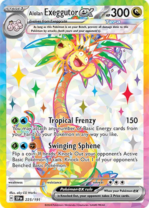 Pokemon Alolan Exeggutor ex 225/191 Surging Sparks
