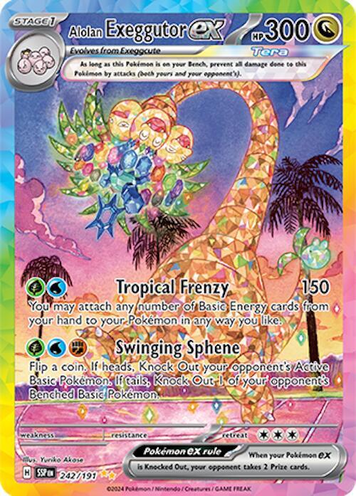 Pokemon Alolan Exeggutor ex 242/191 Surging Sparks