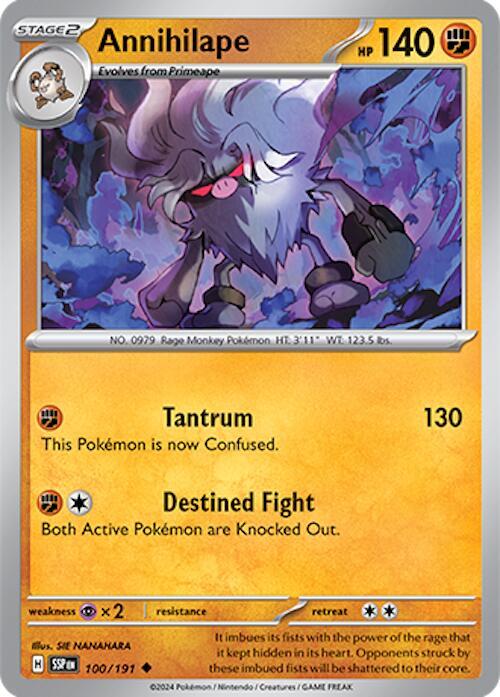 Pokemon Annihilape 100/191 Surging Sparks