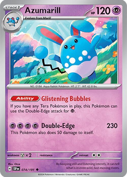 Pokemon Azumarill 74/191 Surging Sparks