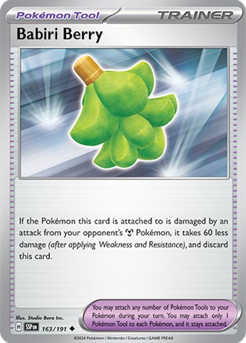 Pokemon Babiri Berry 163/191 Surging Sparks