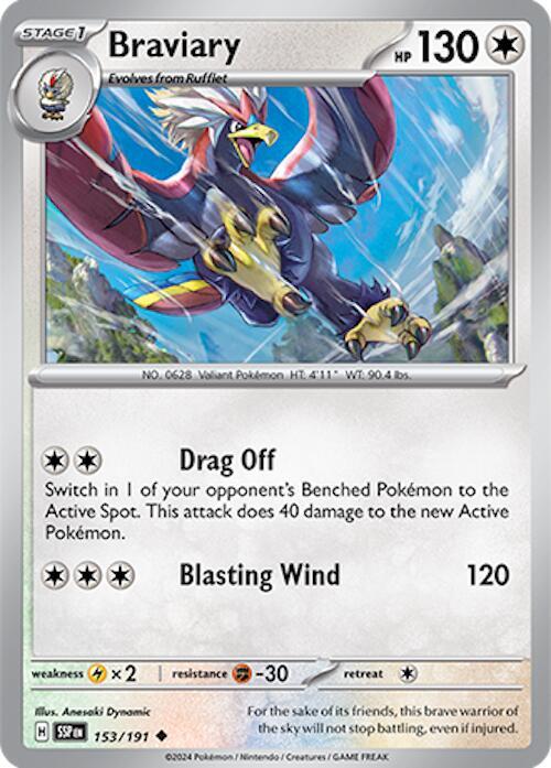 Pokemon Braviary 153/191 Surging Sparks