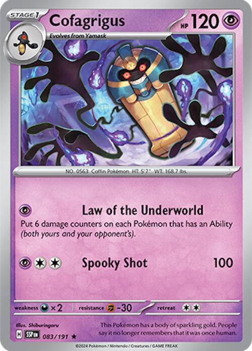 Pokemon Cofagrigus 83/191 Surging Sparks