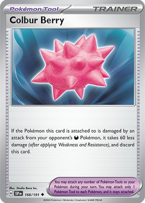 Pokemon Colbur Berry 168/191 Surging Sparks