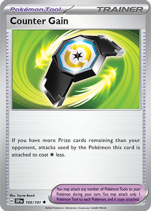 Pokemon Counter Gain 169/191 Surging Sparks